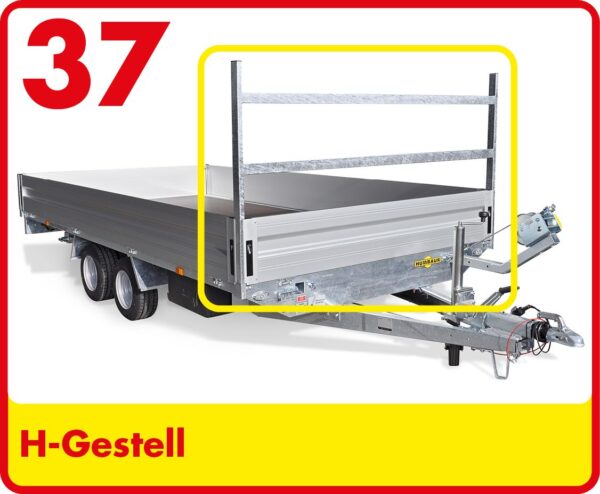 2650x1650x300 mm Ladefläche Alu-Hochlader/Überlader 1-Achs – Bild 20