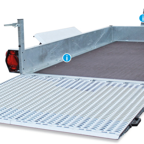 Humbaur Serie 8200 3000x1600x270 mm Ladefläche Absenkanhänger Senko Tandem