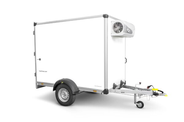 Humbaur Serie 5500 4080x1630x2225 mm Ladefläche Tiefkühlkofferanhänger Tandem mit Kühlaggregat – Bild 9