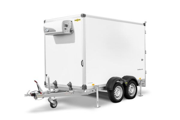 Humbaur Serie 5500 4080x1630x2225 mm Ladefläche Tiefkühlkofferanhänger Tandem mit Kühlaggregat