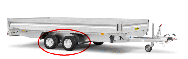 4100x1850x350 mm Ladefläche Alu-Hochlader/Überlader Tandem Normal HT254118 – Bild 3