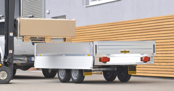4100x1850x350 mm Ladefläche Alu-Hochlader/Überlader Tandem Normal HT254118 – Bild 2