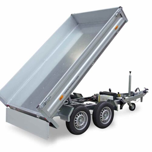 Humbaur Serie 3000 3140x1750x300 mm Ladefläche Rückwärtskipper Tandem Alu mit Stahlboden