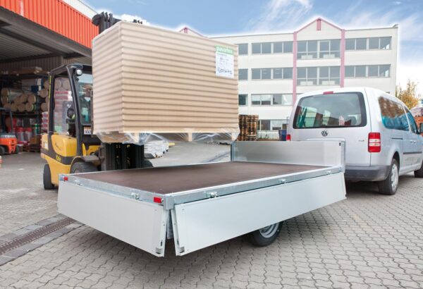 2650x1650x300 mm Ladefläche Alu-Hochlader/Überlader 1-Achs – Bild 7