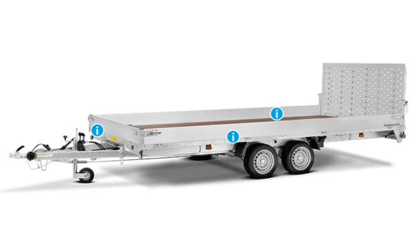 Humbaur Serie 8000 4200x2180x200 mm Ladefläche Universaltransporter Allcomfort Tandem – Bild 7