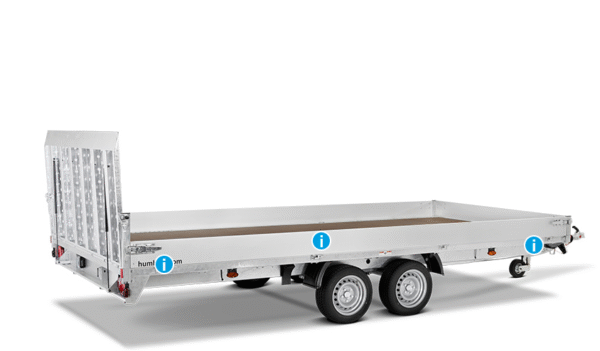 Humbaur Serie 8000 4200x2180x200 mm Ladefläche Universaltransporter Allcomfort Tandem – Bild 4