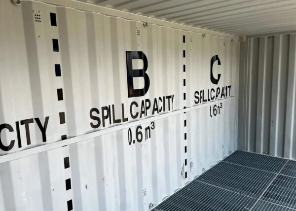 20 Fuß Open Side Seecontainer mit Auffangwanne – Bild 8
