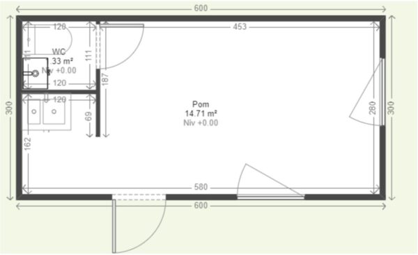 18m² Bürocontainer mit WC und Kochnische - Komfort und optimale Isolierung – Bild 10