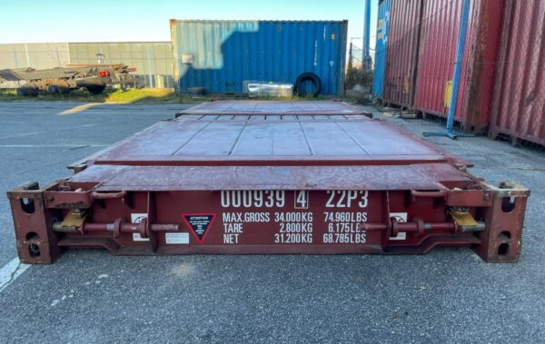 Gebrauchter 20 Fuß Seecontainer Flat Rack – Bild 16