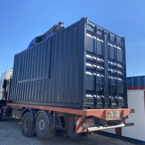 20 Fuß High Cube Restaurationscontainer mit nach oben offener Luke