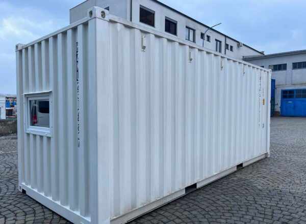 20 Fuß Seecontainer mit Hörmann Tür, Eingangstür und Fenster – Bild 4