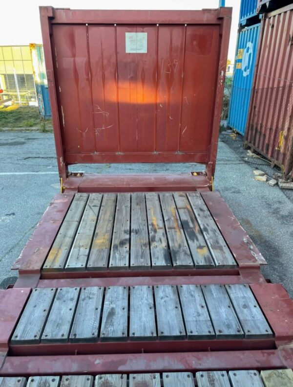 Gebrauchter 20 Fuß Seecontainer Flat Rack – Bild 10