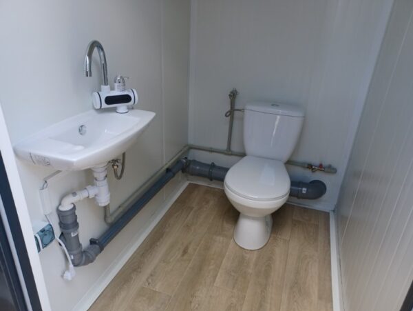 Doppelter Sanitärcontainer - 2 Kabinen, Maße 249 x 175 x 249 cm – Bild 9