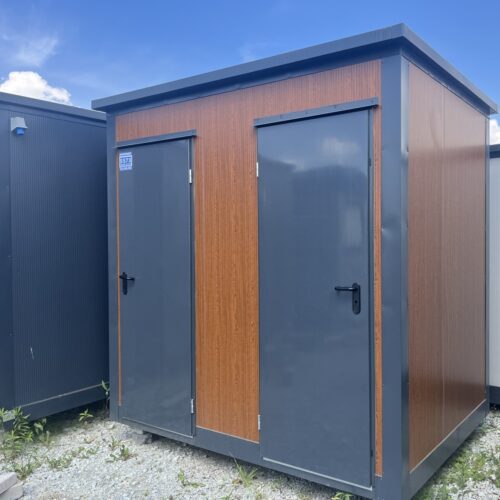 Nachhaltiger Sanitärcontainer 2 Kabinen – WC & Dusche (239x173x248 cm)