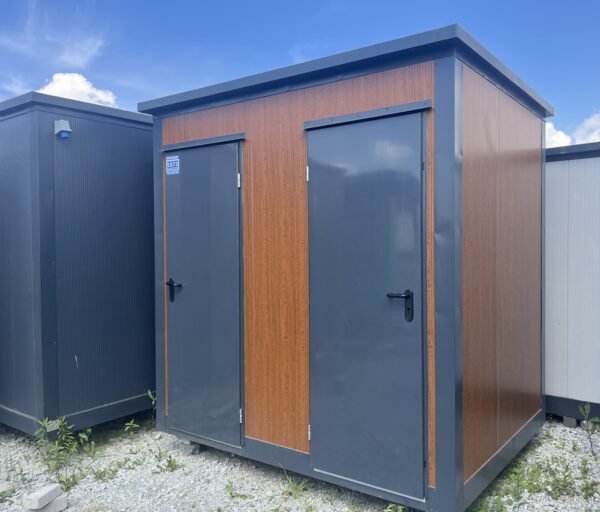 Nachhaltiger Sanitärcontainer 2 Kabinen - WC & Dusche (239x173x248 cm)