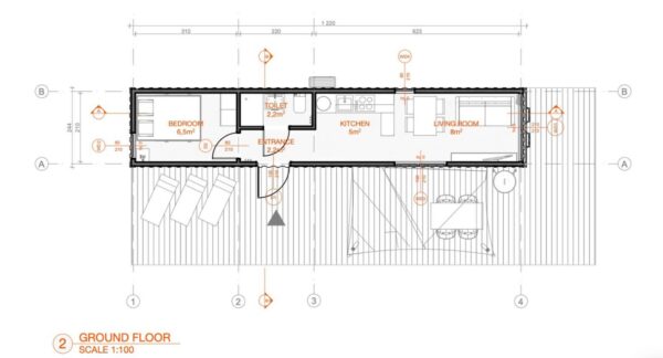Containerhaus, das das ganze Jahr über bewohnbar ist - 25 m² Komfort und Zweckmäßigkeit – Bild 9