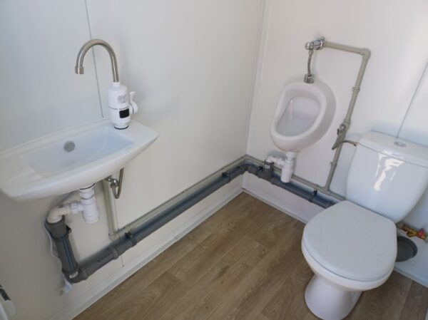 Sanitäranlage Einzel-WC mit Urinal - Abmessungen 172 × 140 × 240 cm – Bild 8