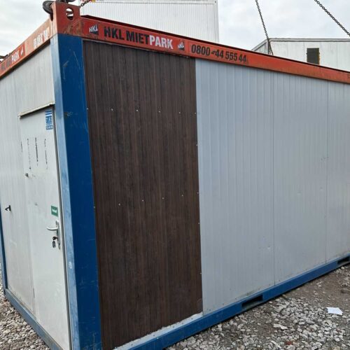Sanitärcontainer 2x WC mit Küchenanhang – 6m