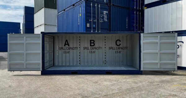 20 Fuß Open Side Seecontainer mit Auffangwanne – Bild 9