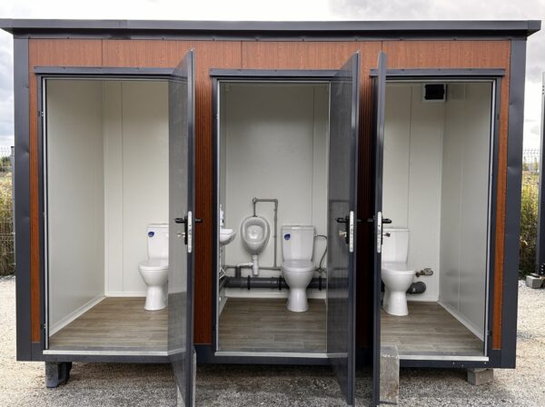 Modularer Sanitärcontainer 3 Kabinen - WC und komplette Ausstattung – Bild 7