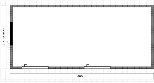 Modularer Umkleideraum Container 17m² - Leer und Isotherm – Bild 5