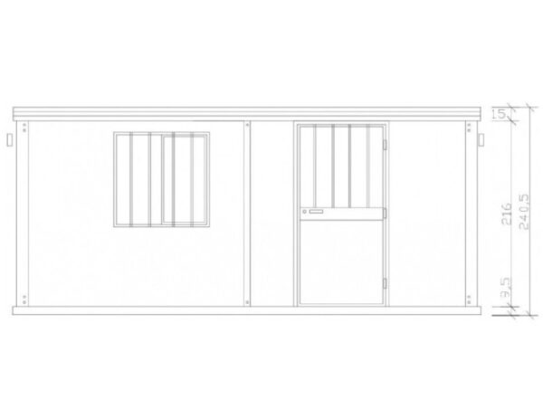 5 Meter Baustellencontainer – Bild 5