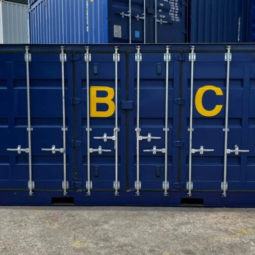 20 Fuß Open Side Seecontainer mit Auffangwanne