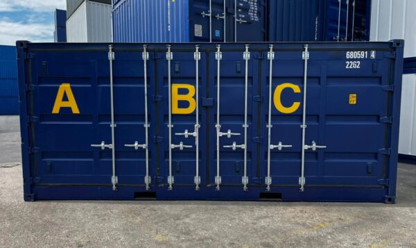 20 Fuß Open Side Seecontainer mit Auffangwanne