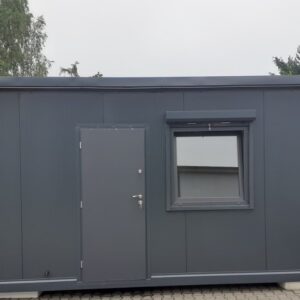 Bürocontainer 15m² mit WC und Kochnische - isoliert und ausgestattet