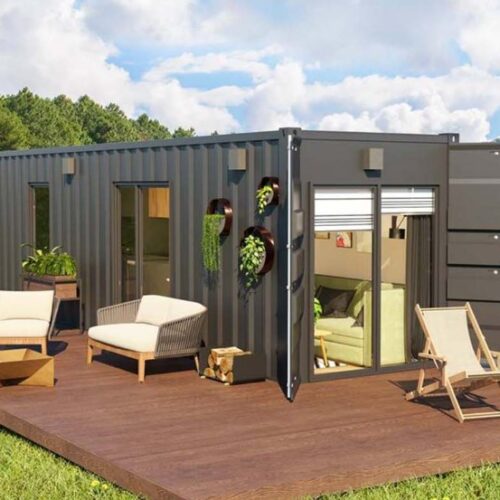 Containerhaus, das das ganze Jahr über bewohnbar ist – 25 m² Komfort und Zweckmäßigkeit