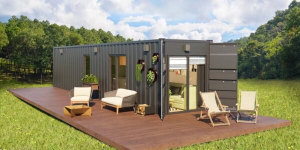 Containerhaus, das das ganze Jahr über bewohnbar ist - 25 m² Komfort und Zweckmäßigkeit