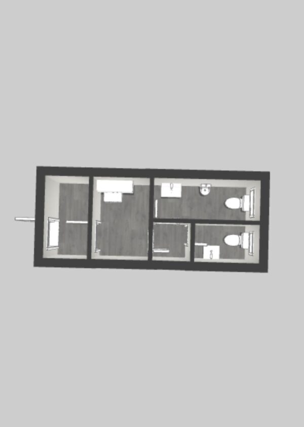 Sanitärcontainer 2x WC mit Küchenanhang - 6m – Bild 13