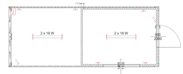 Büro- und Lagercontainer 20'DV – Bild 6