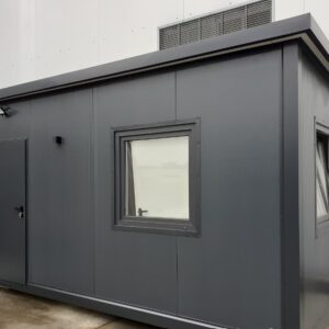 18m² Bürocontainer mit WC und Kochnische - Komfort und optimale Isolierung